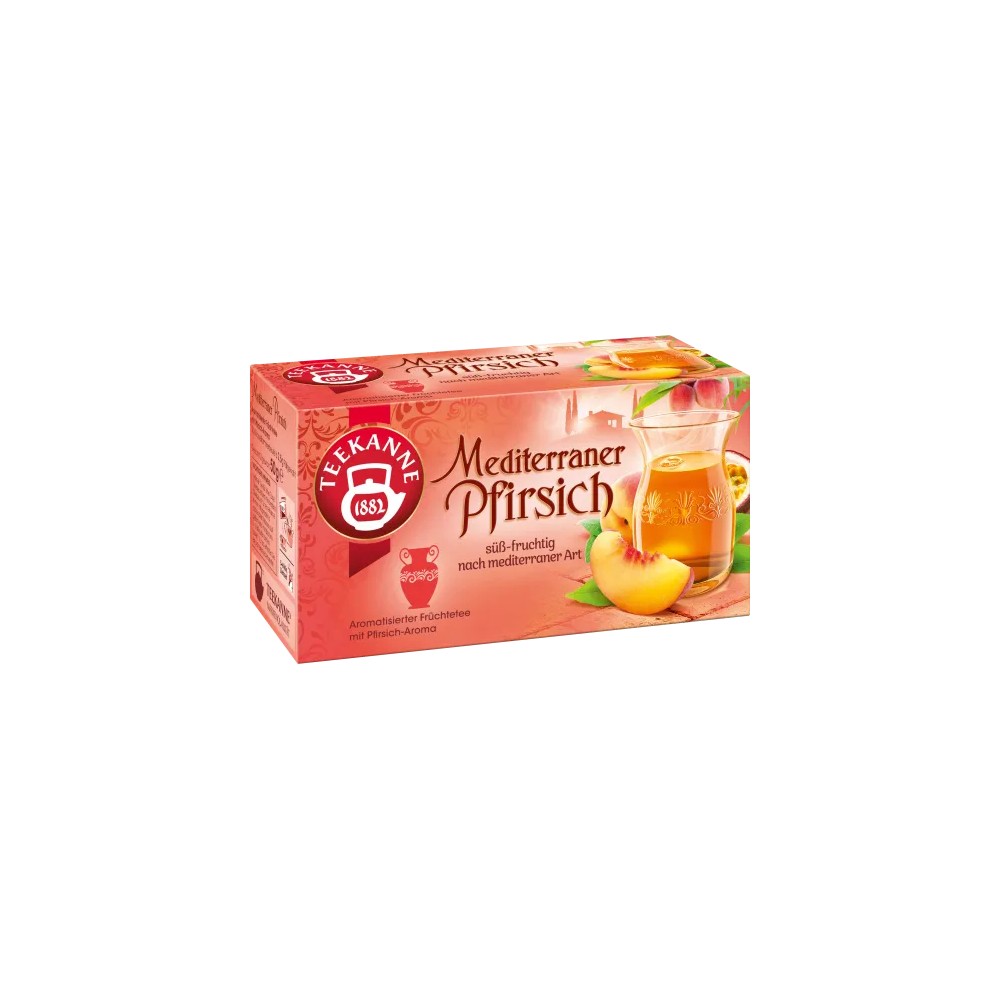 Teekanne Mediterraner Pfirsich 20 Teebeutel