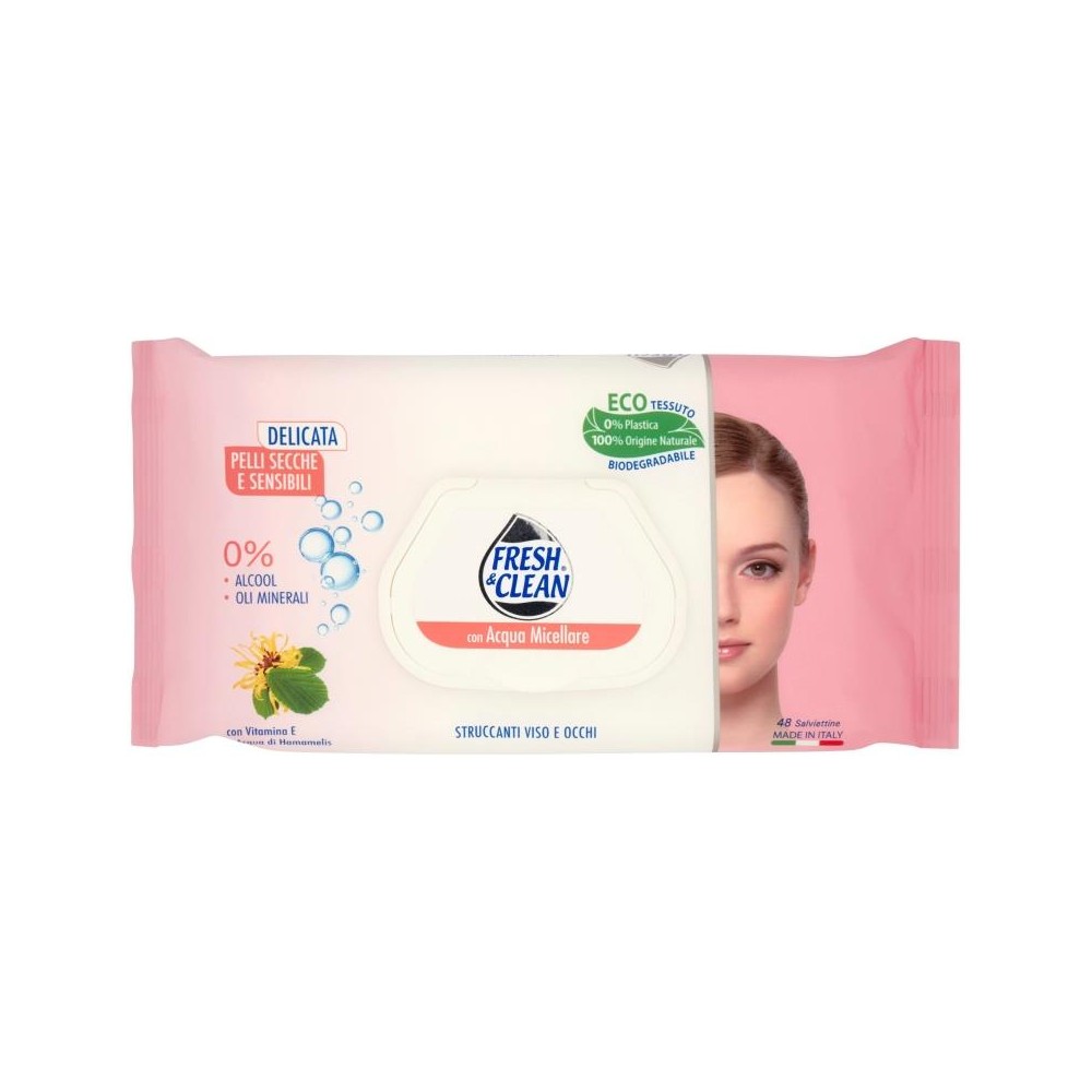 Fresh & Clean Reinigungstücher Make-up-Entferner Fresh & Clean empfindliche Haut 48 Stück