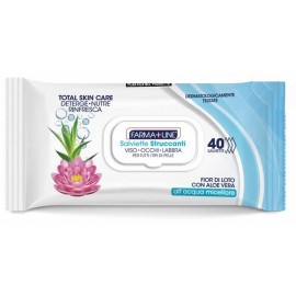 FARMA+LINE wipes make-up remover pharmalines with pop up 40 pcs