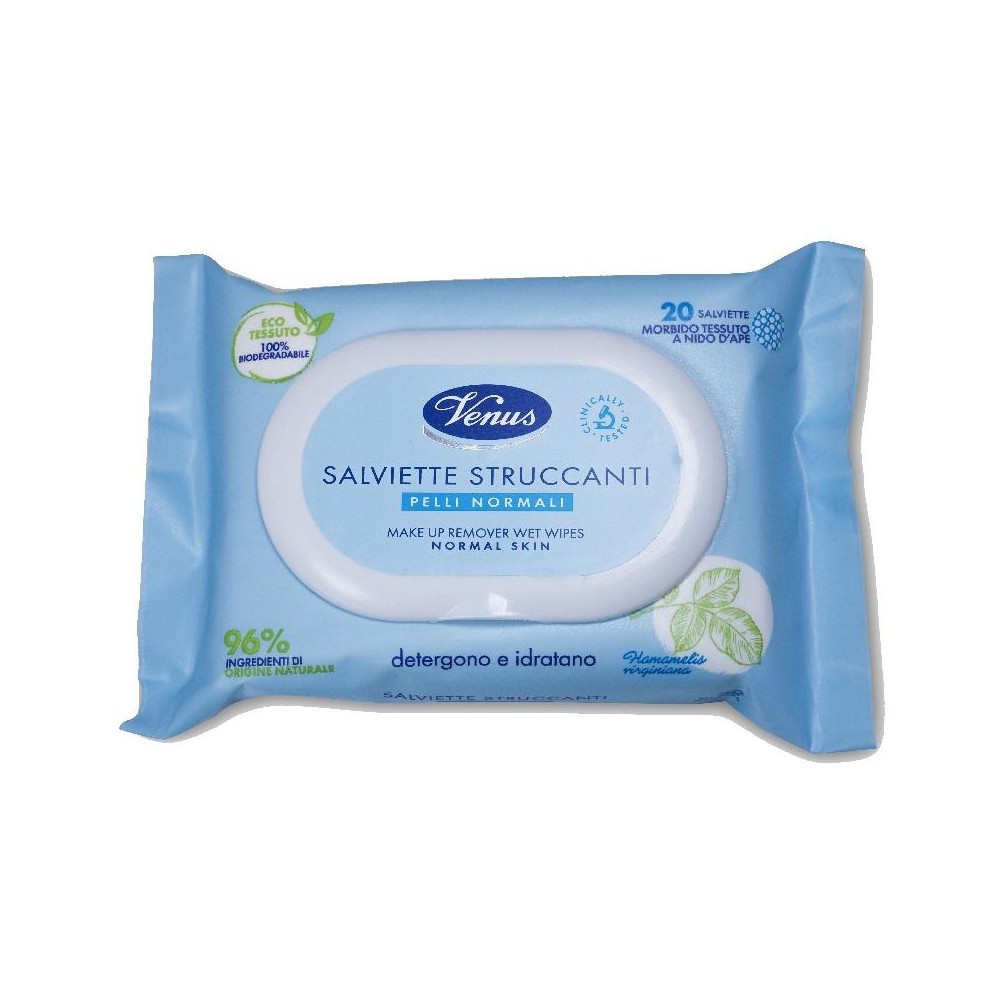 Venus Abschminktücher für normale Haut, 20 Stück