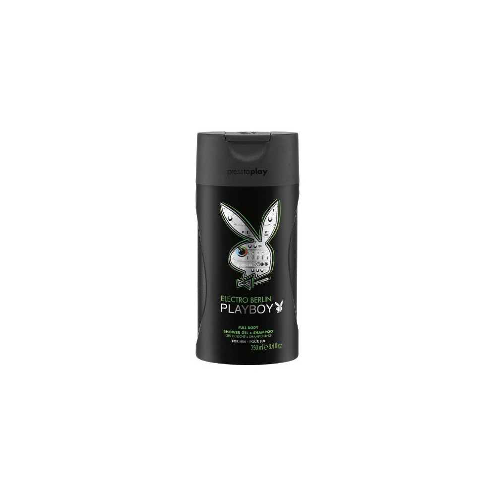 Playboy Electro Berlin Shower Gel & Shampoo 250 ml / 8.4 fl oz