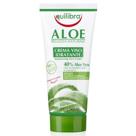 Equilibra feuchtigkeitsspendende Gesichtspflege Aloe 75 ml / 2,54 fl oz