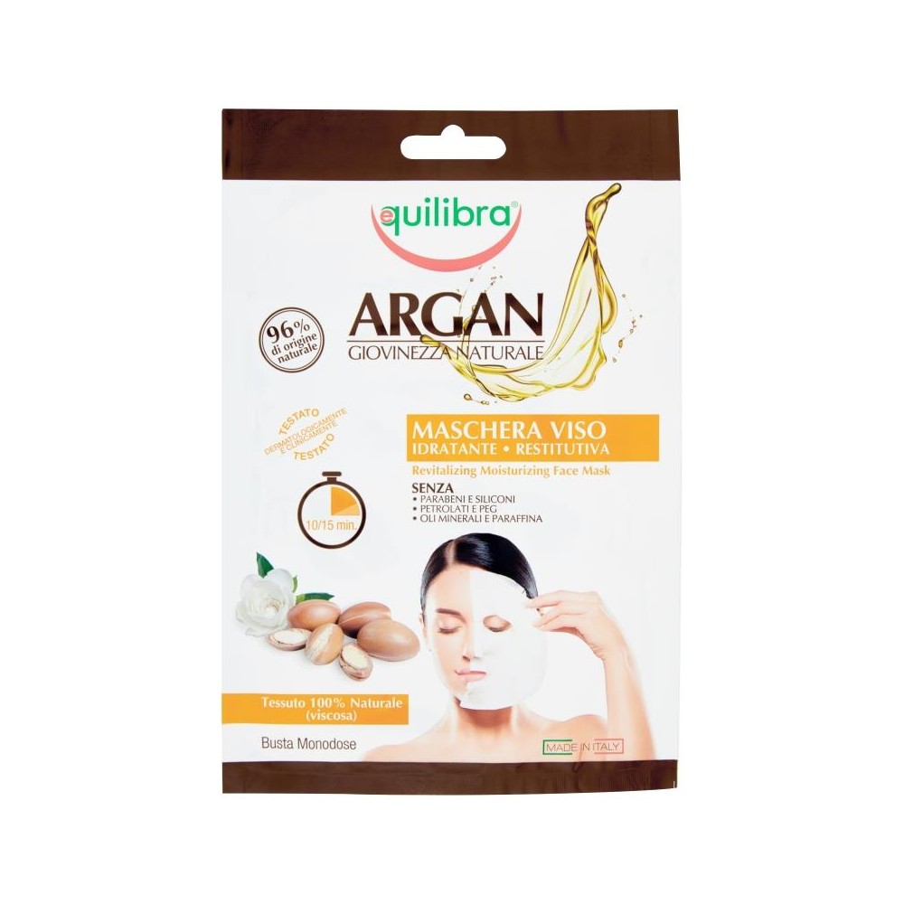 Equilibra face mask argan fabric 1 pc