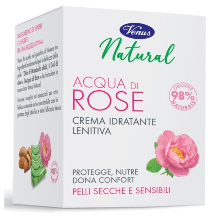 Venus beruhigende Gesichtscreme mit natürlichem Rosenwasser 50 ml / 1,7 fl oz