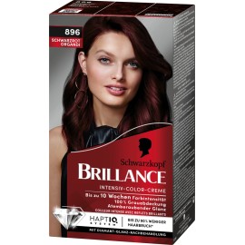 Schwarzkopf Brillance Hair Color 896 Black Red Organdi