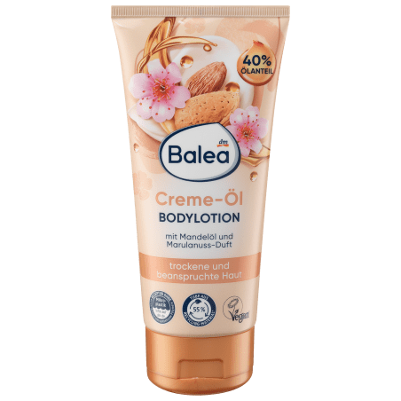 Balea Cream-Oil Almond Oil & Marula Nut Body Lotion 200 ml / 6.8 fl oz
