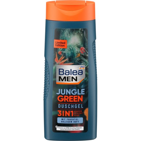 Balea Men Jungle Green 3in1 Shower Gel 300 ml / 10.0 fl oz