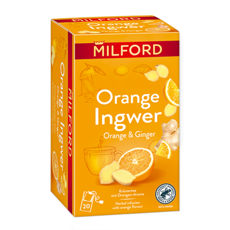 Milford Orange & Ginger 20 tea bags