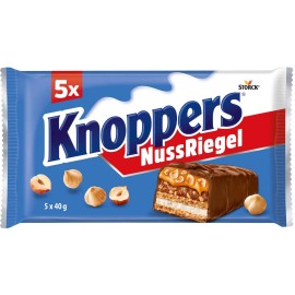 Storck Knoppers Nussriegel / Nussriegel 5 x 40 g / 1,7 oz