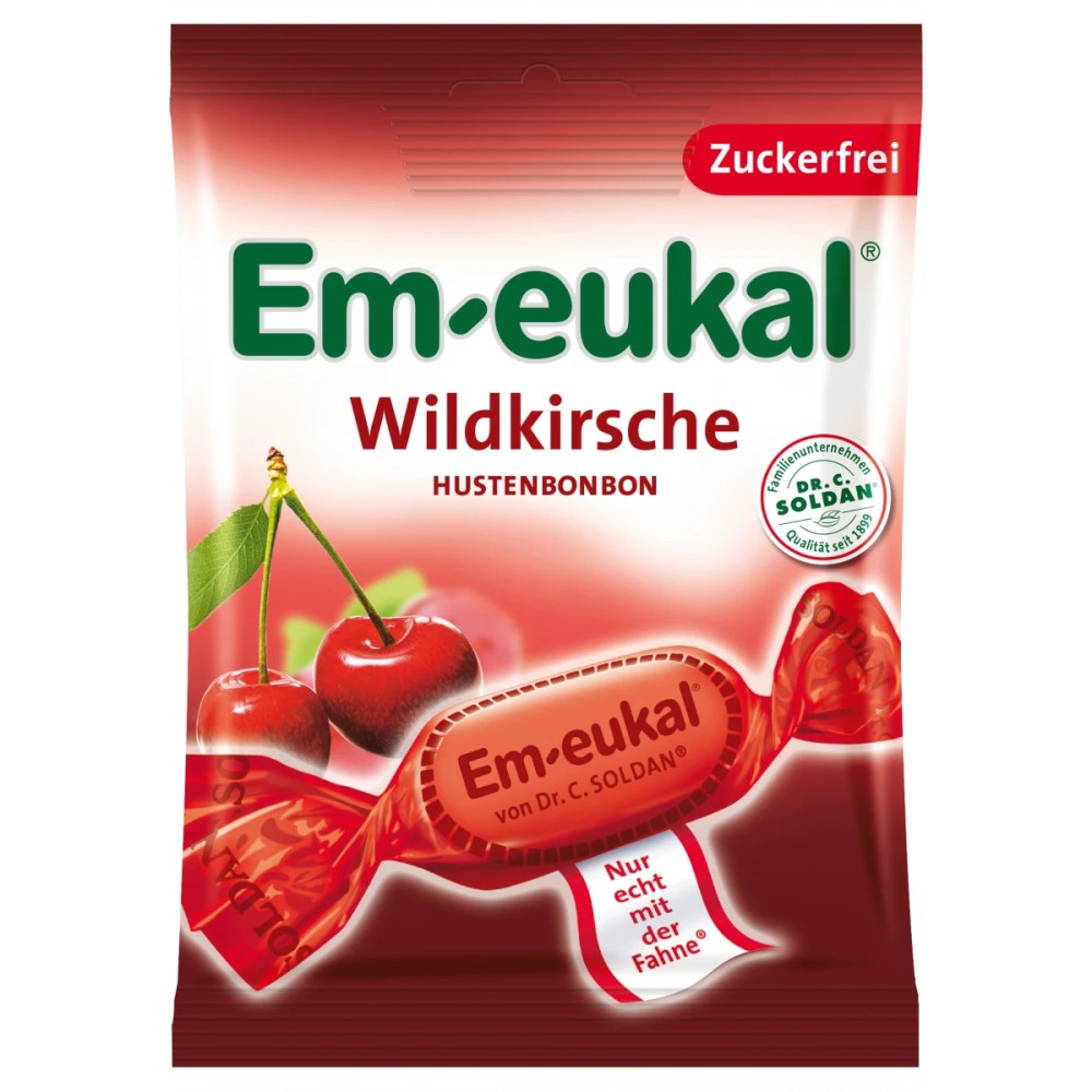 Em-eukal Wildkirsche Hustenbonbon zuckerfrei 75 g