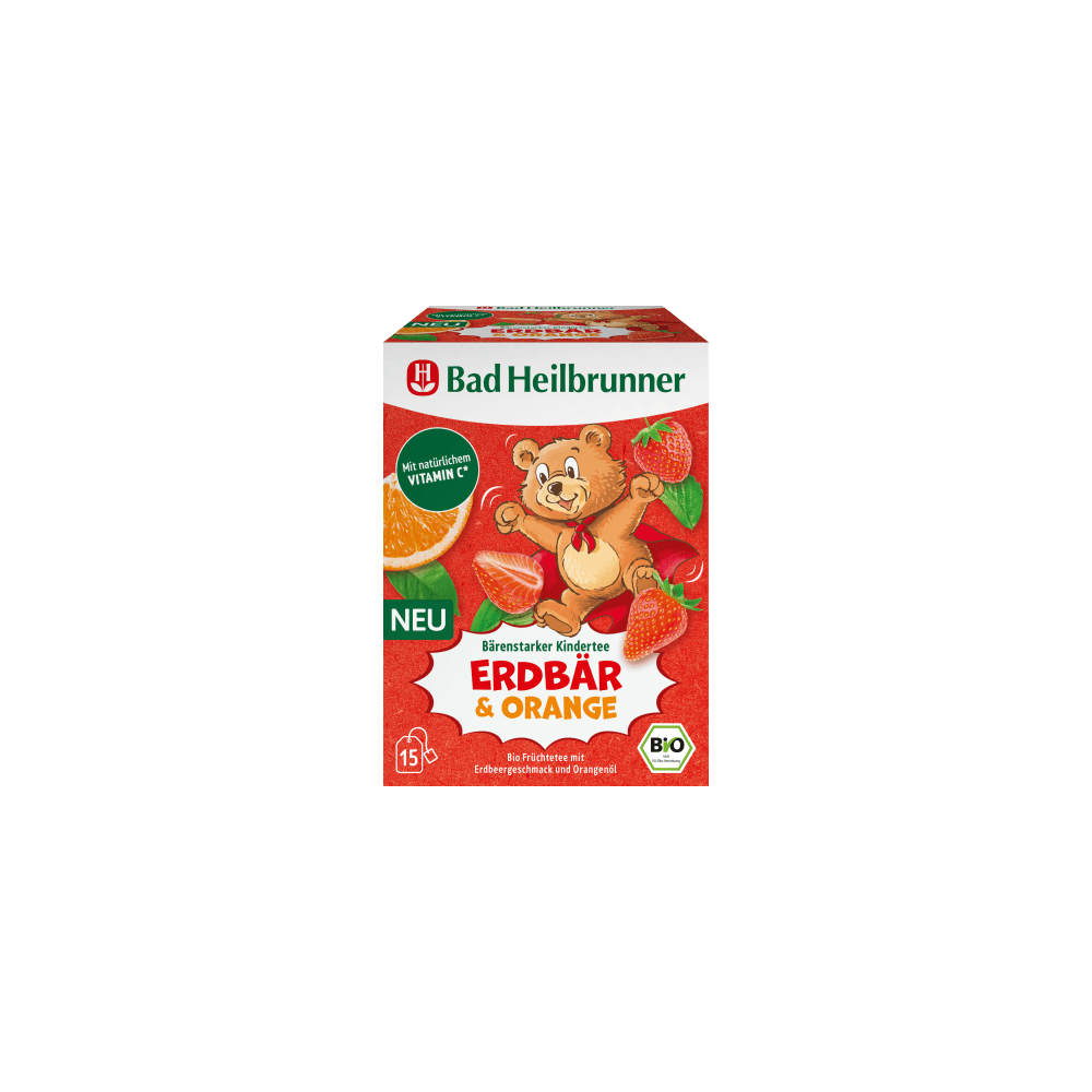Bad Heilbrunner Children's Tea Strawberry & Orange 15 tea bags