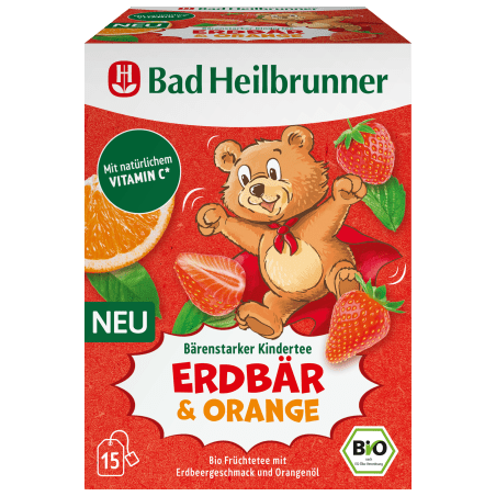 Bad Heilbrunner Children's Tea Strawberry & Orange 15 tea bags