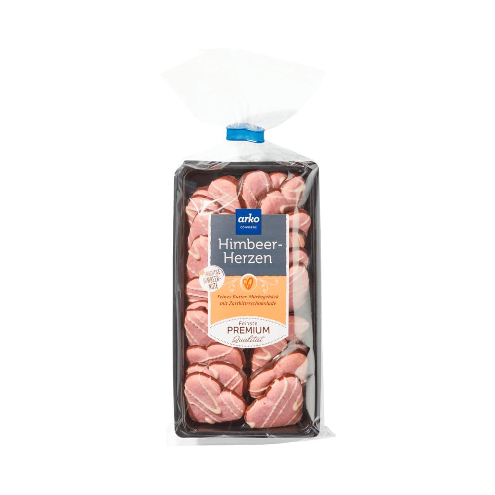 Arko Raspberry Hearts 85 g / 3.0 oz