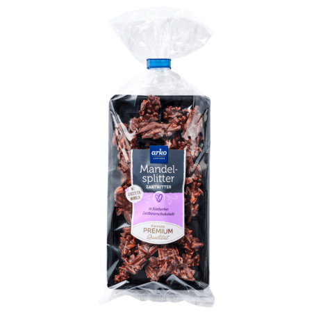 Arko Almond Splinters Dark Chocolate 100 g / 3.5 oz