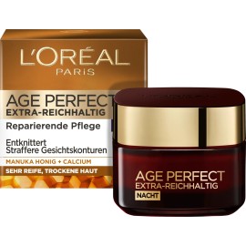 L'ORÉAL PARIS AGE PERFECT Extra-Reichhaltig Manuka Honig Nachtcreme 50 ml