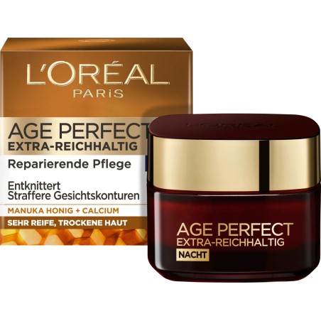 L'ORÉAL PARIS AGE PERFECT Extra-Reichhaltig Manuka Honig Nachtcreme 50 ml