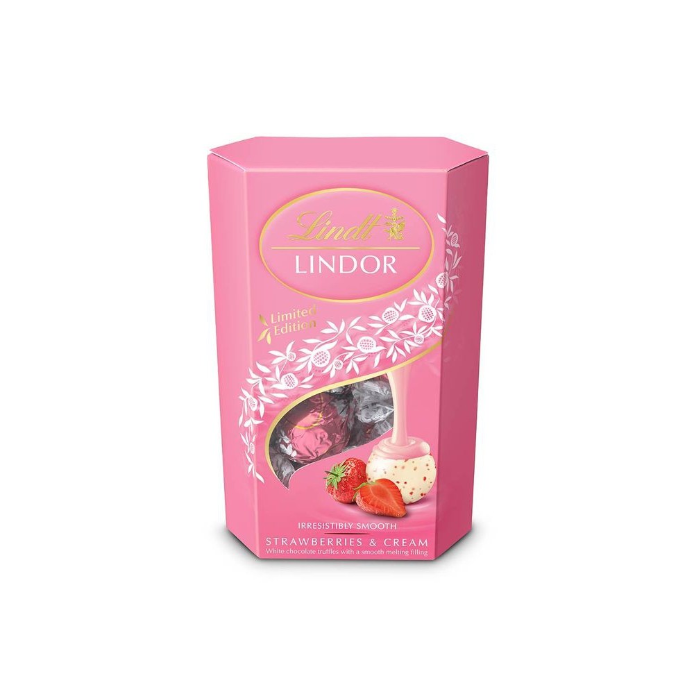 Lindt Lindor Strawberries & Cream 200 g 