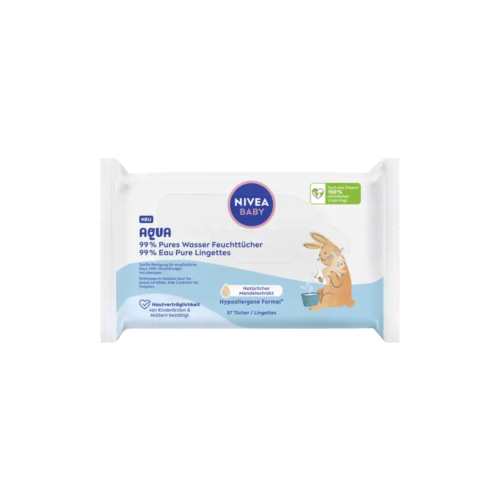 Nivea baby Aqua wet wipes 57 pcs