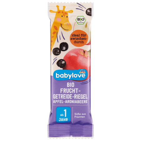 babylove Fruit-cereal bar organic apple-aronia berry from 1 year 25 g / 0.88 oz