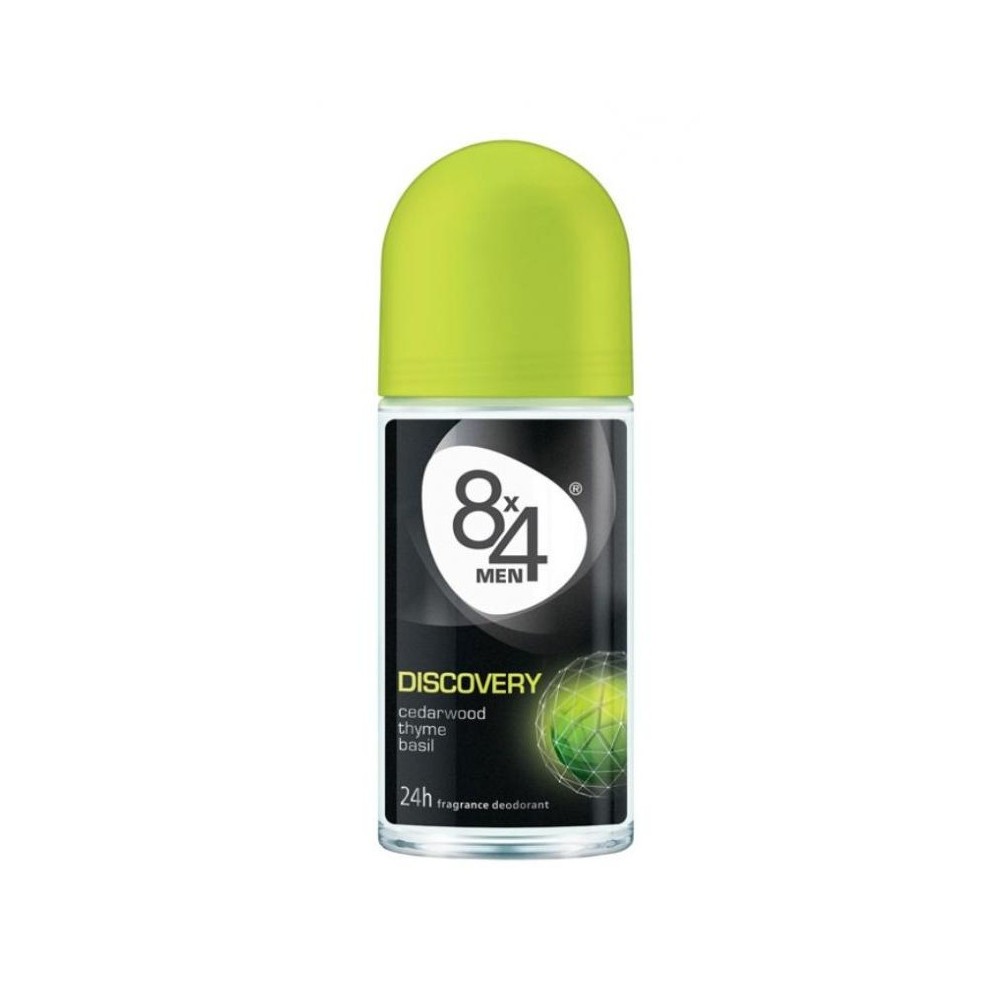 8x4 Men Discovery Deodorant Anti-Perspirant Roll-On 50 ml / 1.7 fl oz