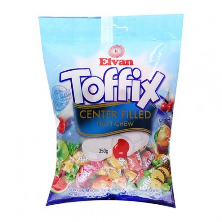 Elvan Toffix Assorted Fruity Filled Chew 350 g
