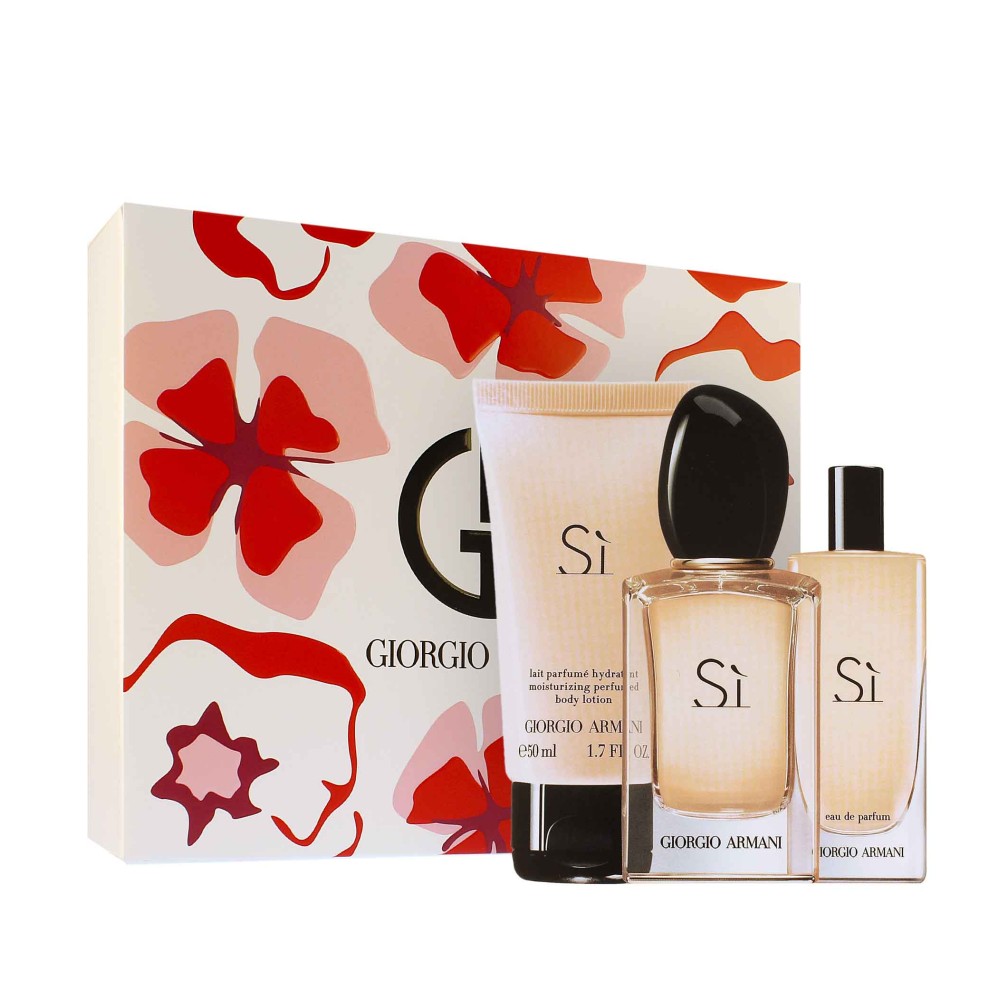 Giorgio Armani Sì SET W (EDP 50 ml + EDP 15 ml + Körperlotion 50 ml)