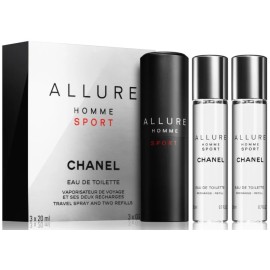 Chanel Allure Homme Sport Eau de Toilette Herren 3 x 20 ml nachfüllbar