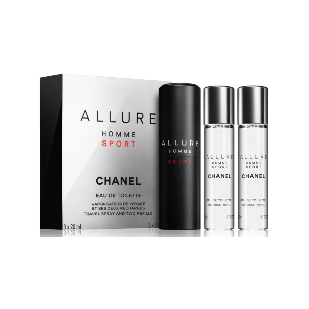 Chanel Allure Homme Sport Eau de Toilette Herren 3 x 20 ml nachfüllbar