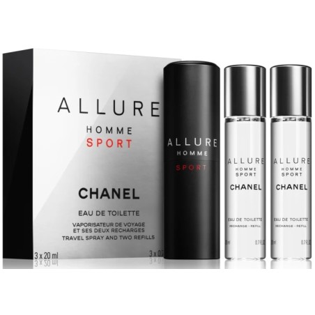 Chanel Allure Homme Sport Eau de Toilette Herren 3 x 20 ml nachfüllbar