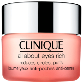 Clinique All About Eyes Rich feuchtigkeitsspendende Augencreme gegen Schwellungen und dunkle Augenringe 15 ml