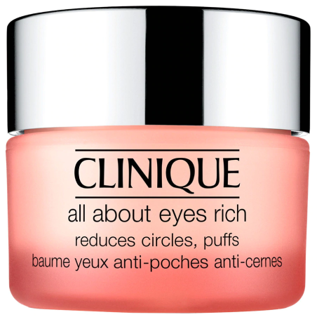 Clinique All About Eyes Rich feuchtigkeitsspendende Augencreme gegen Schwellungen und dunkle Augenringe 15 ml