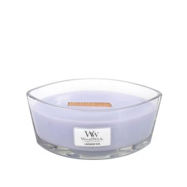 WoodWick Lavender Spa scented candle with wooden wick 453,6 g