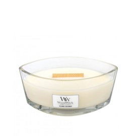 WoodWick Island Coconut scented candle with wooden wick 453,6 g