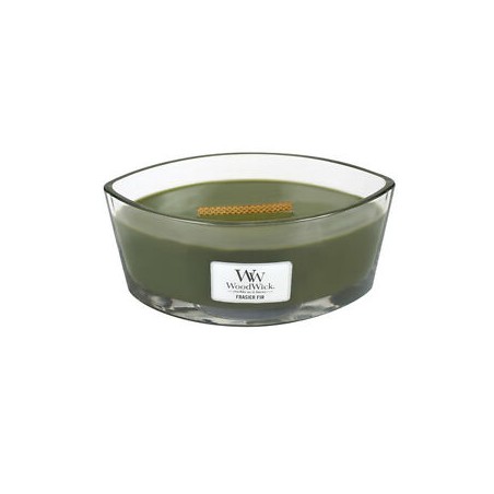 WoodWick Frasier Fir scented candle with wooden wick 453,6 g