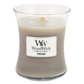 WoodWick Fireside scented candle with wooden wick 275 g
