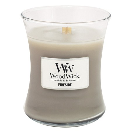WoodWick Fireside scented candle with wooden wick 275 g