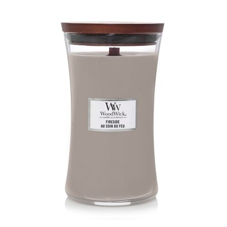 WoodWick Fireside scented candle with wooden wick 609,5 g