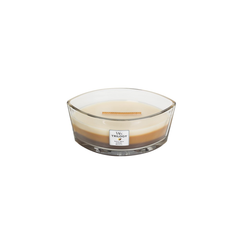 WoodWick Café Sweets scented candle with wooden wick 453,6 g
