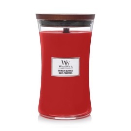 WoodWick Crimson Berries scented candle with wooden wick 609,5 g
