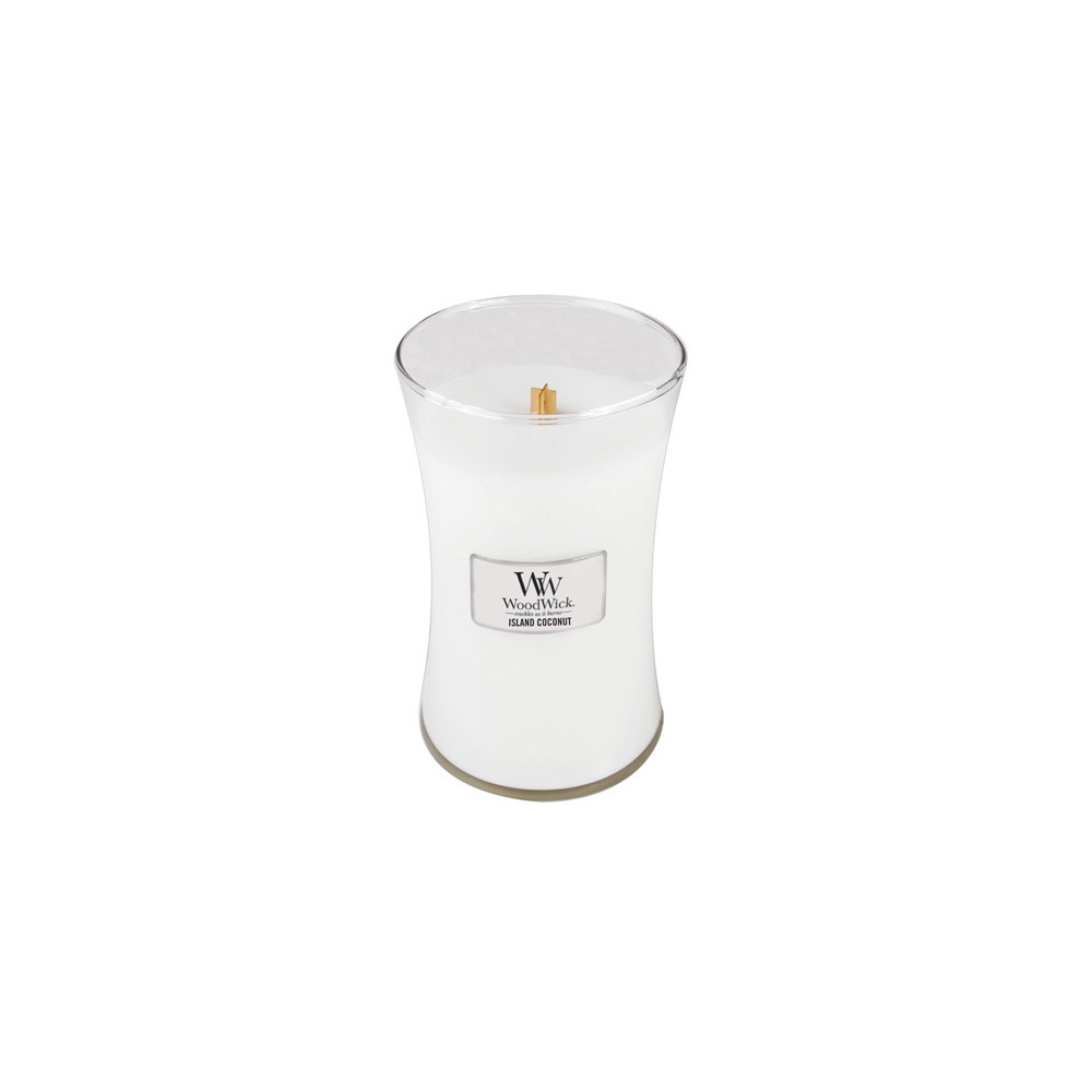 WoodWick Island Coconut scented candle with wooden wick 609,5 g
