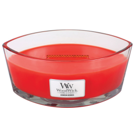 WoodWick Crimson Berries scented candle with wooden wick 453,6 g