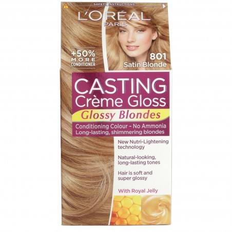 L'Oreal Casting Creme Gloss Glossy Blonds 801 Satin Blonde / Almond