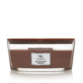 WoodWick Stone Washed Suede scented candle with wooden wick 453,6 g