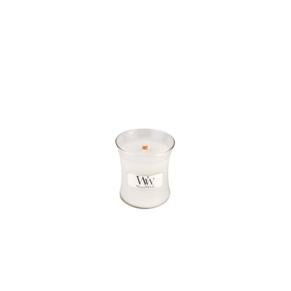 WoodWick Island Coconut scented candle with wooden wick 85 g