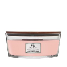 WoodWick Pressed Blooms & Patchouli scented candle with wooden wick 453,6 g