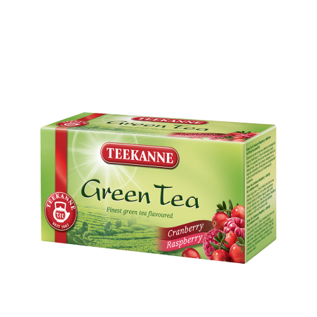 Teekanne Grüner Tee Cranberry-Himbeere