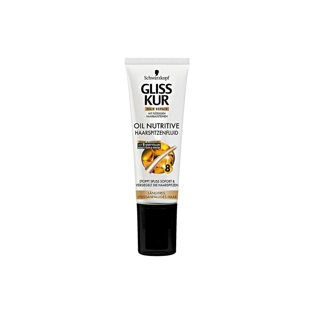 Schwarzkopf Gliss Kur Haarreparaturöl – nährendes Fluid für Haarspitzen 50 ml / 17 fl oz