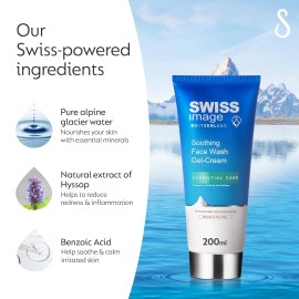 Swiss Image Soothing Face Wash Gel-Cream 200 ml / 6.8 fl oz
