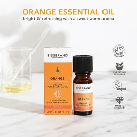 Tisserand Orange Organic Pure Essential Oil 9 ml / 0.30 fl oz