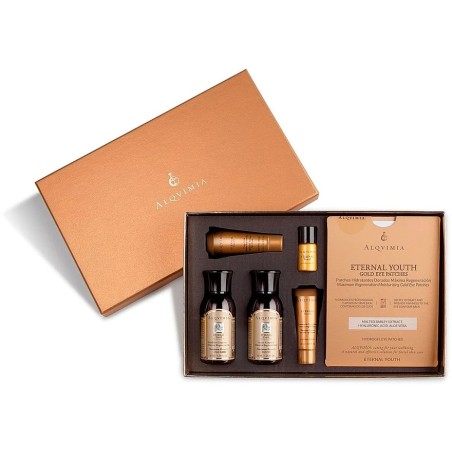 Alqvimia Eternal Supreme Youth kit: Eternal Youth facial serum 1.5 ml + Eternal Youth facial cream 3 ml + Eternal Youth body oil